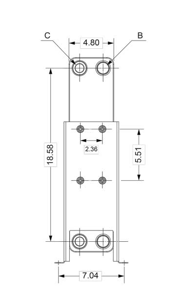 WB Series Brazed Plate Oil Coolers